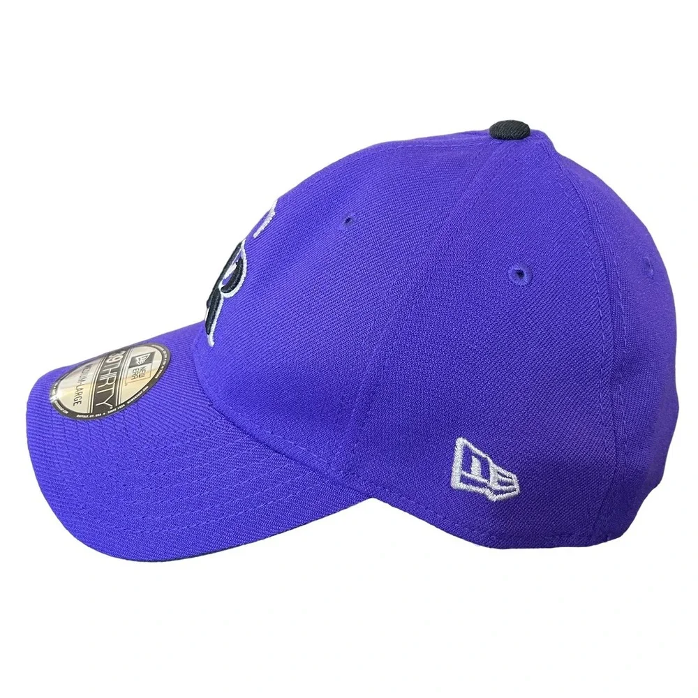 Colorado Rockies New Era 39THIRTY Hat M/L Purple Alt 2 Team Classic MLB Cap